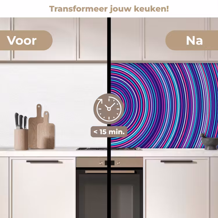 Keuken achterwand - Abstract - Cirkels - Kleurrijk — 3