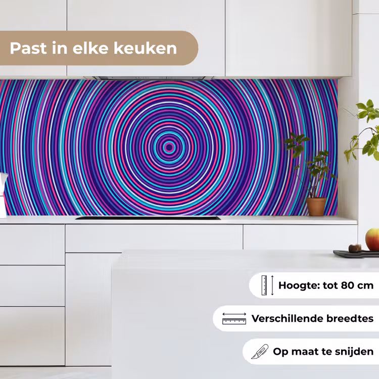 Keuken achterwand - Abstract - Cirkels - Kleurrijk — 7