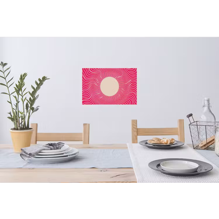 Muursticker - Abstract - Patroon - Roze — 3