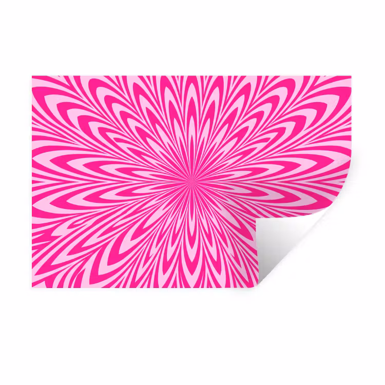 Muursticker - Patroon - Optisch - Roze — 1