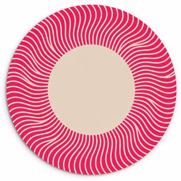 Muurcirkel - Abstract - Patroon - Roze — 1
