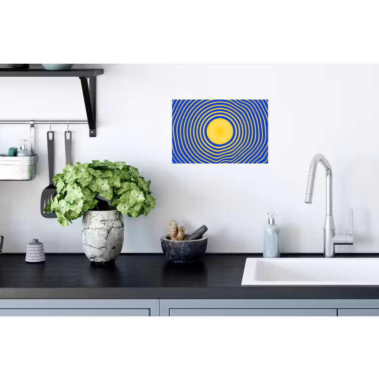 Muursticker - Abstract patroon - Blauw — 2
