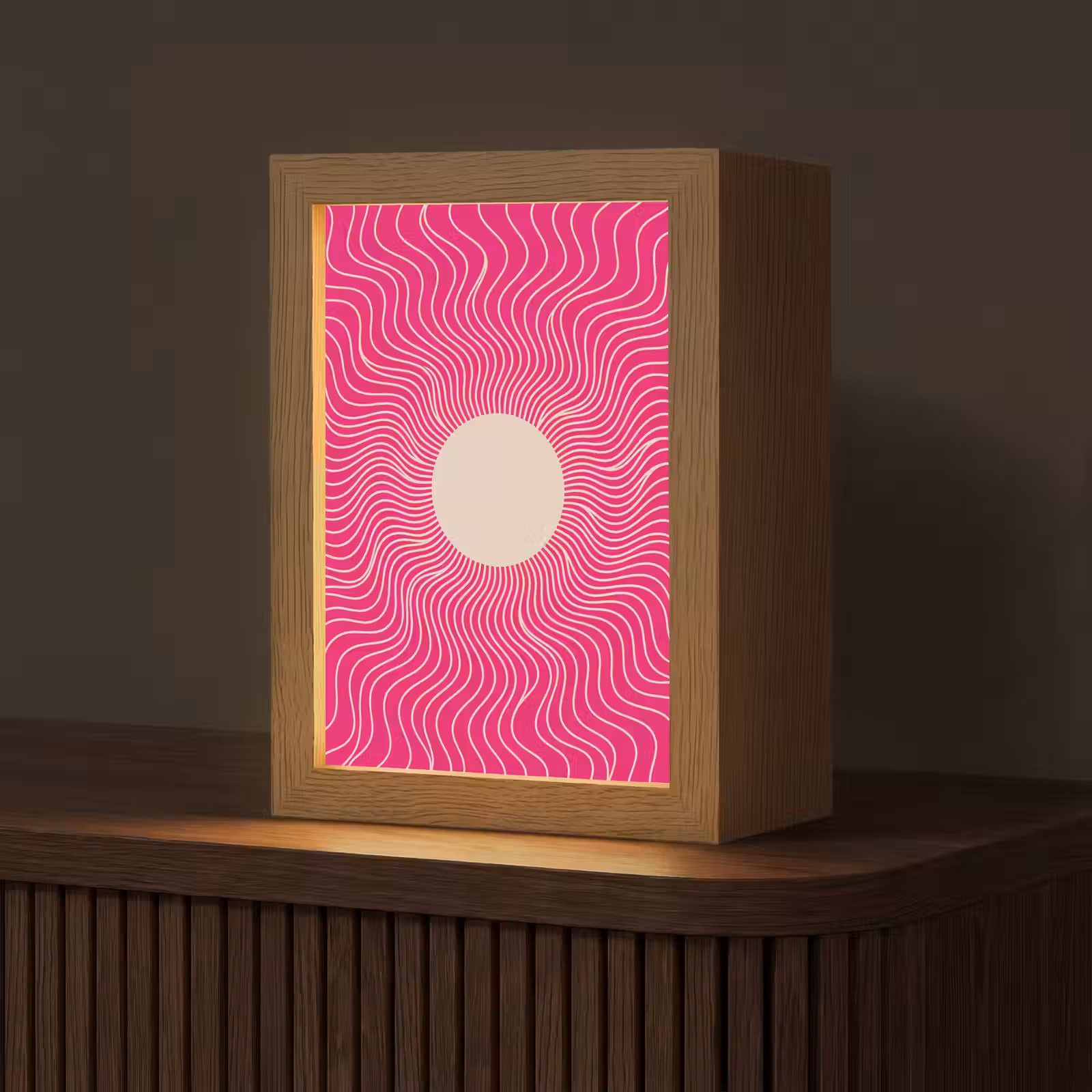 Gepersonaliseerd Lightbox - Abstract - Patroon - Roze — 1