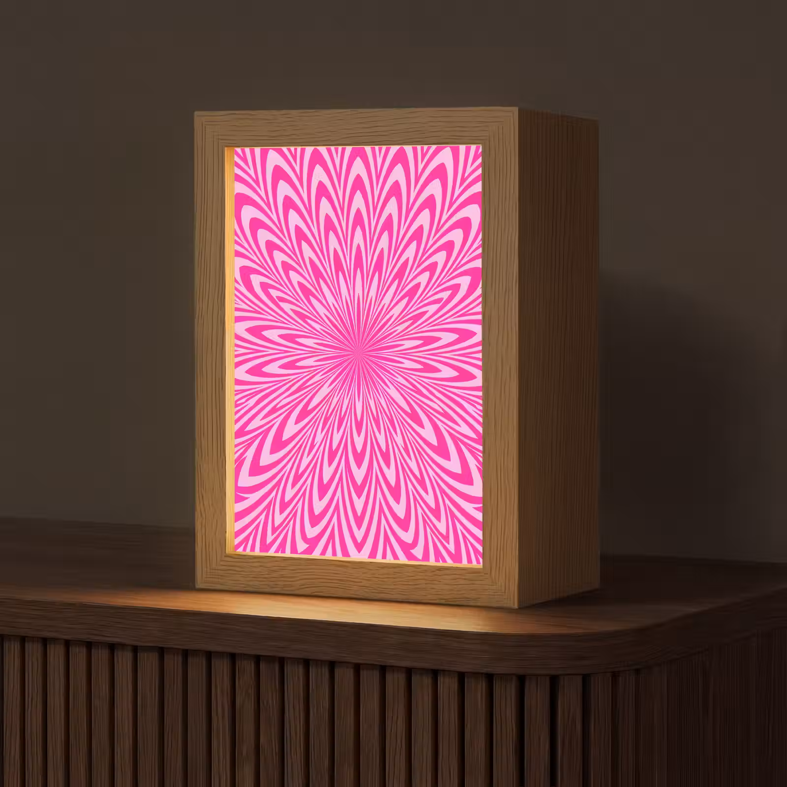 Gepersonaliseerd Lightbox - Patroon - Optisch - Roze — 1