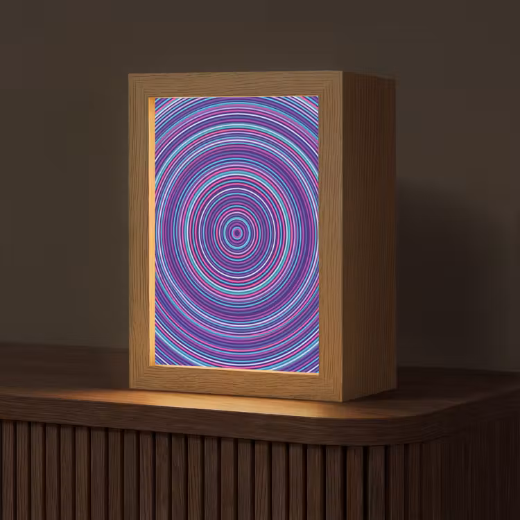 Gepersonaliseerd Lightbox - Abstract - Cirkels - Kleurrijk — 1