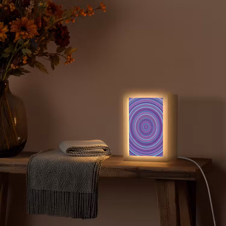 Gepersonaliseerd Lightbox - Abstract - Cirkels - Kleurrijk — 3