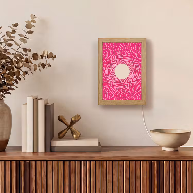 Gepersonaliseerd Lightbox - Abstract - Patroon - Roze — 4