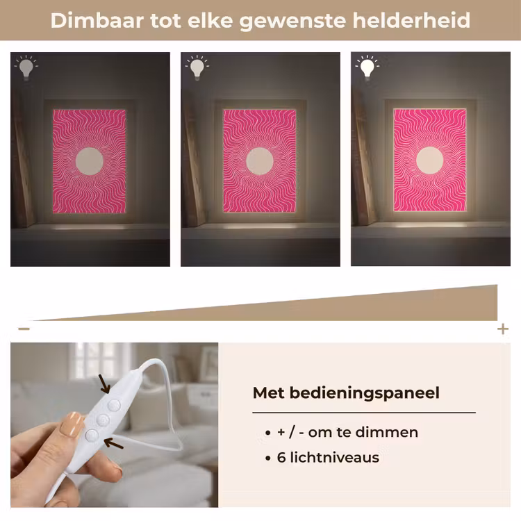 Gepersonaliseerd Lightbox - Abstract - Patroon - Roze — 8