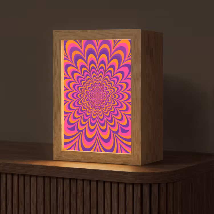 Gepersonaliseerd Lightbox - Patroon - Optisch - Kleurrijk — 1