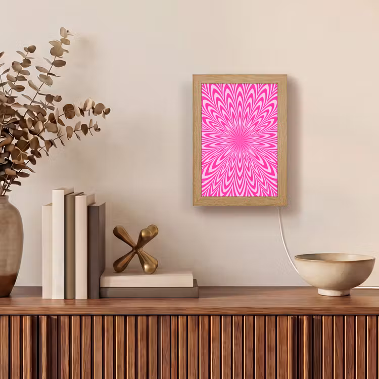 Gepersonaliseerd Lightbox - Patroon - Optisch - Roze — 4