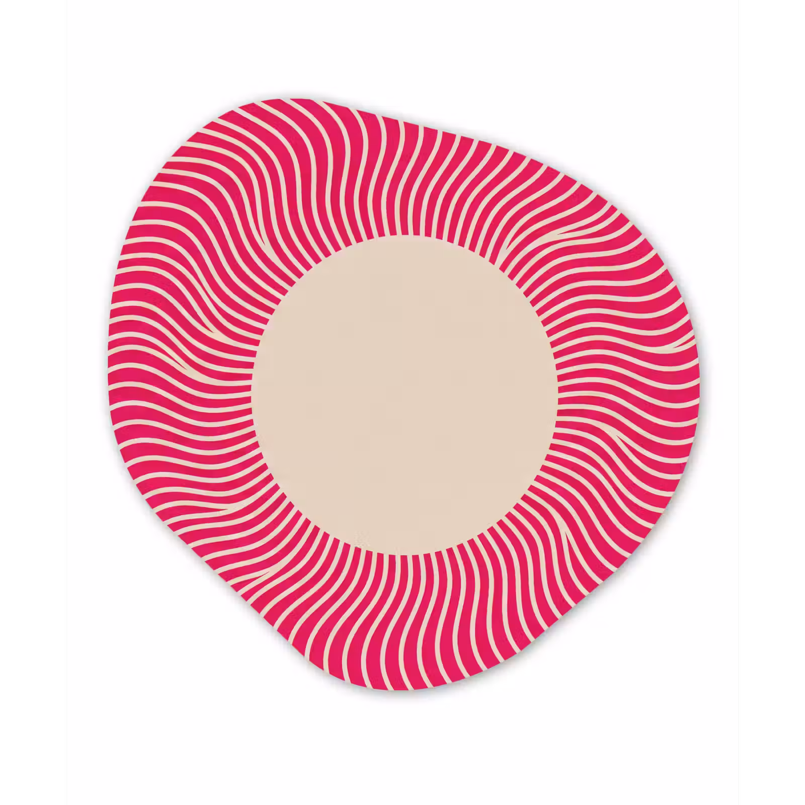 Organisch schilderij aluminium - Abstract - Patroon - Roze — 1
