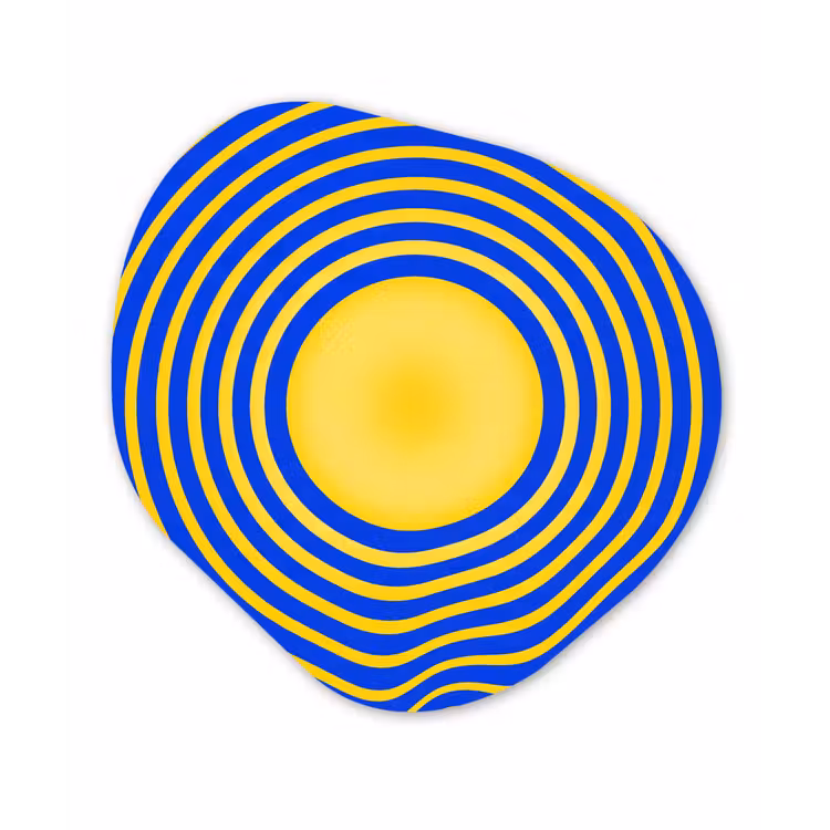 Organisch schilderij forex - Abstract patroon - Blauw — 1