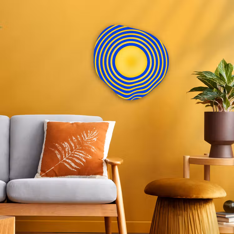 Organisch schilderij forex - Abstract patroon - Blauw — 3