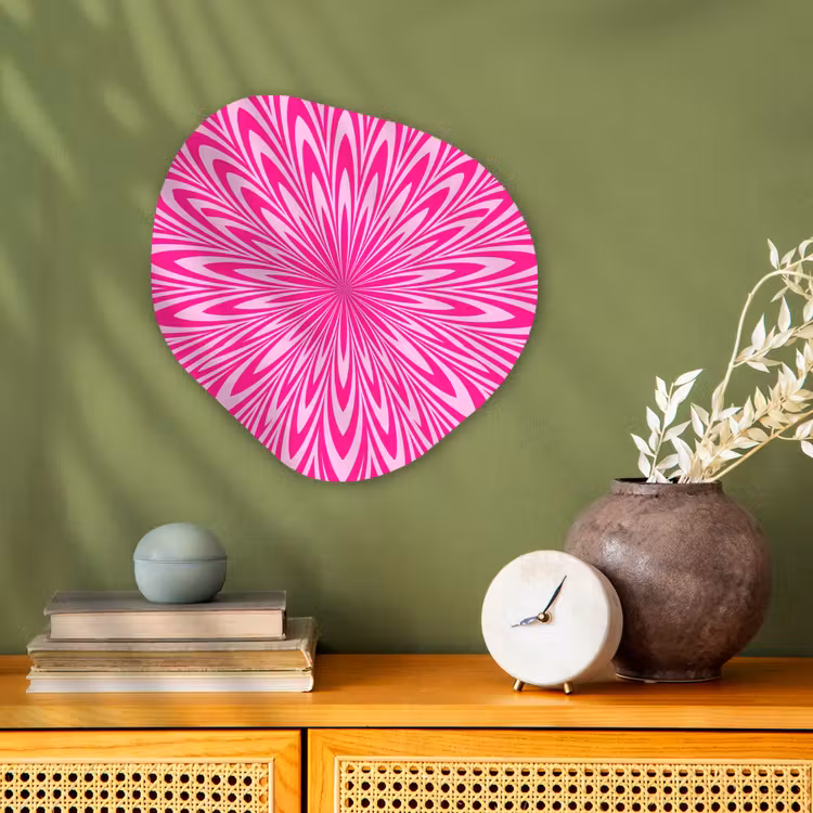 Organisch schilderij forex - Patroon - Optisch - Roze — 2