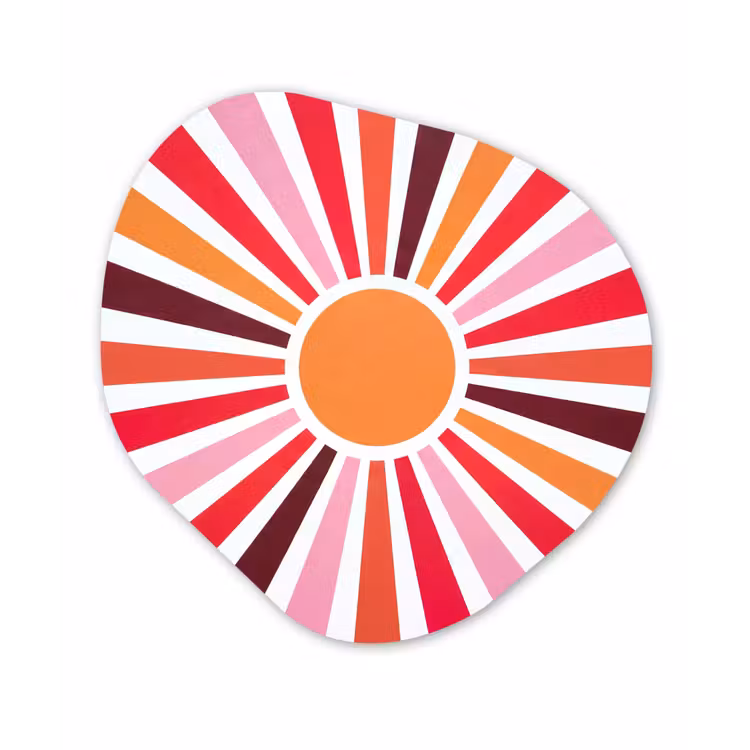 Organisch schilderij forex - Zon - Stralen - Abstract - Kleurrijk — 1