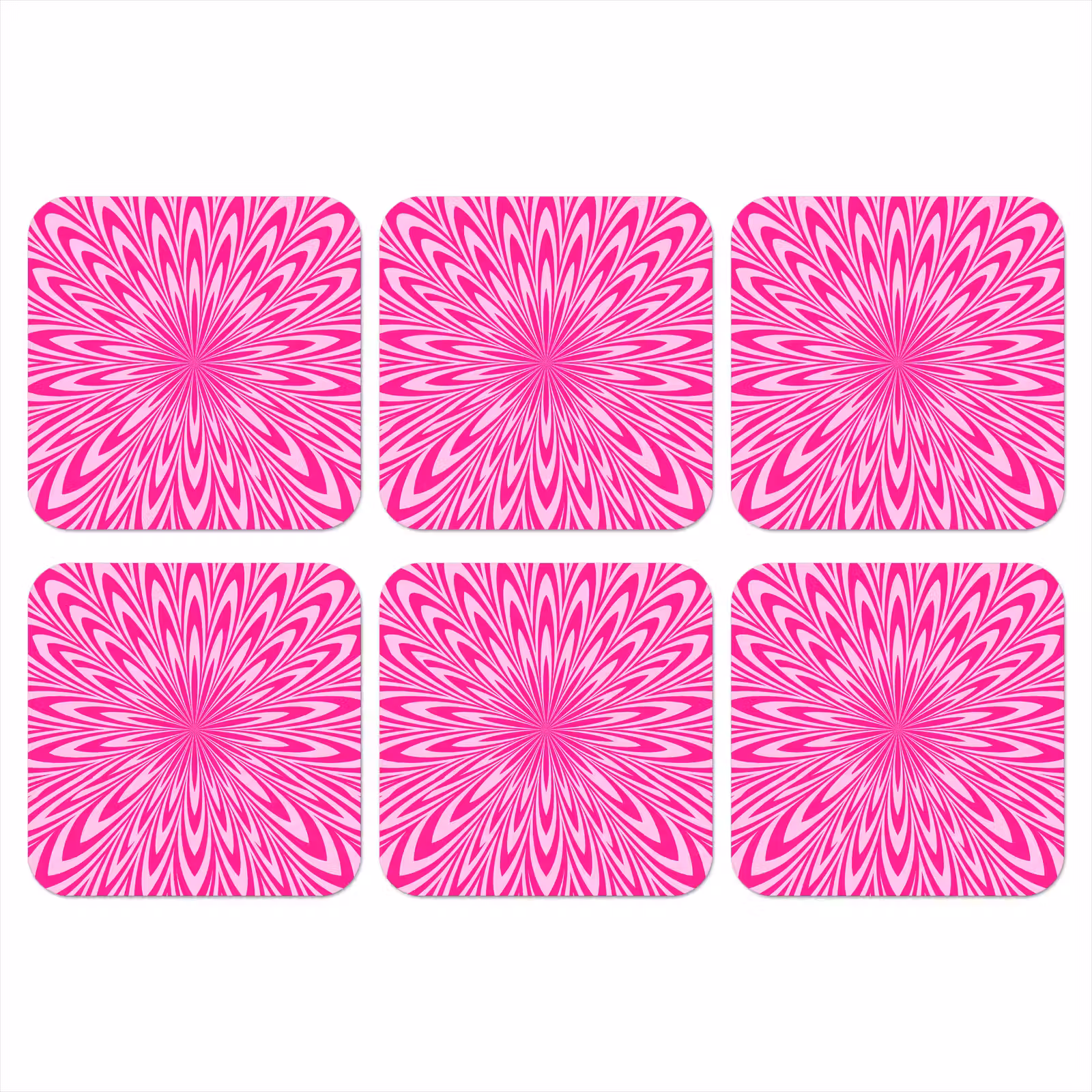 Onderzetter - Patroon - Optisch - Roze — 1