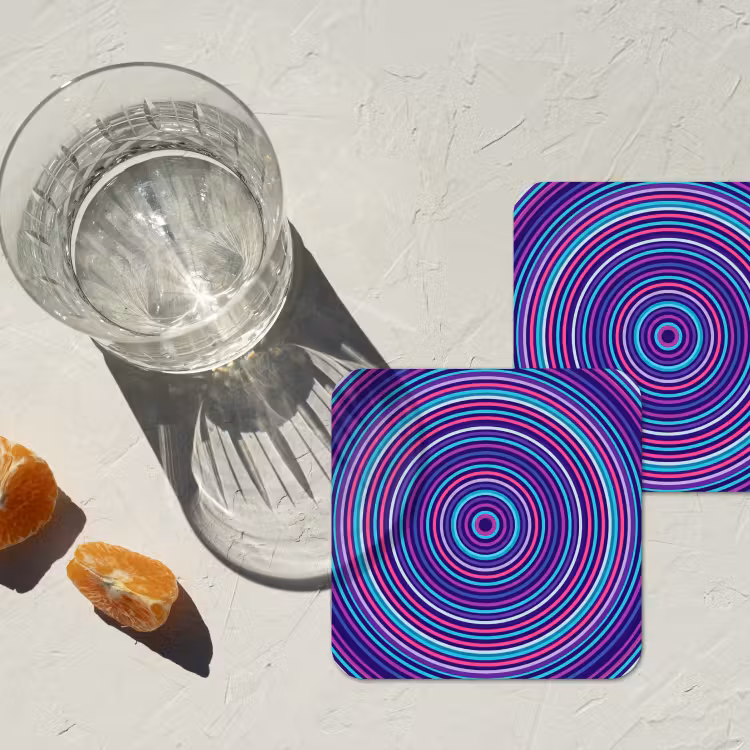 Onderzetter - Abstract - Cirkels - Kleurrijk — 2