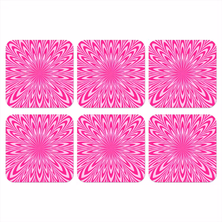 Onderzetter - Patroon - Optisch - Roze — 1