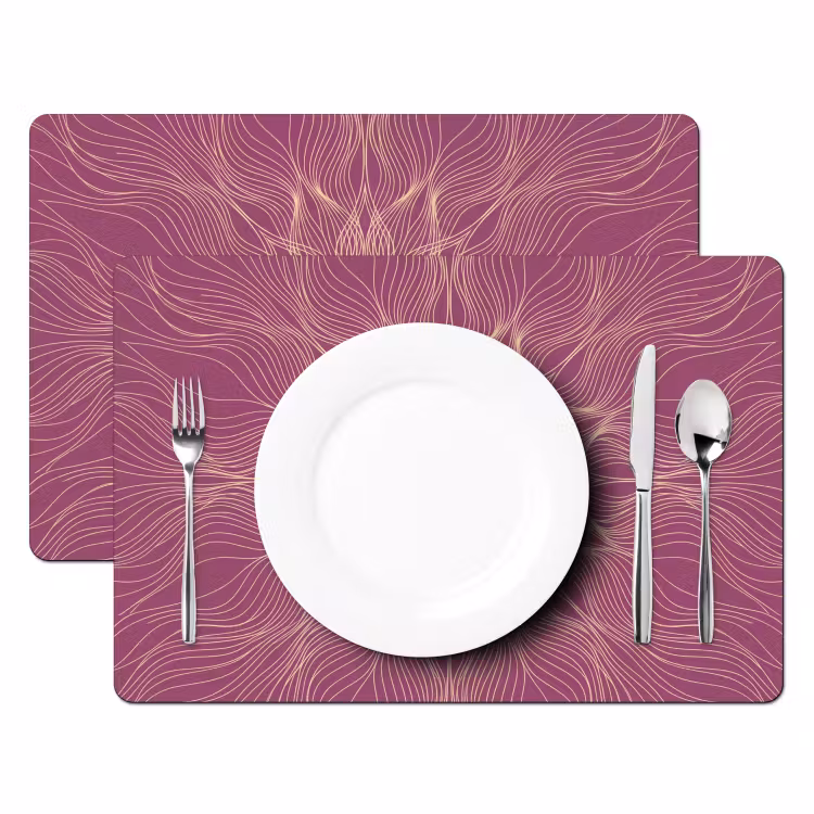 Placemat - 6 stuks - Lijnen - Patroon - Abstract — 2