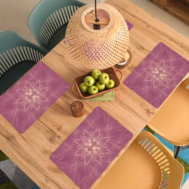 Placemat - 6 stuks - Lijnen - Patroon - Abstract — 6