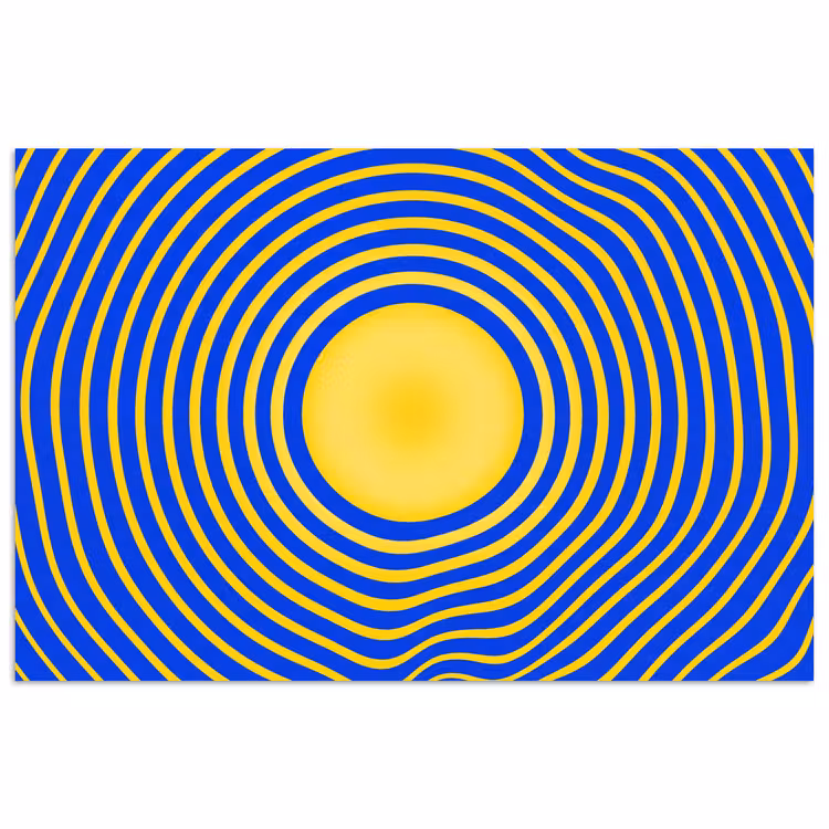 Poster - Abstract patroon - Blauw — 1