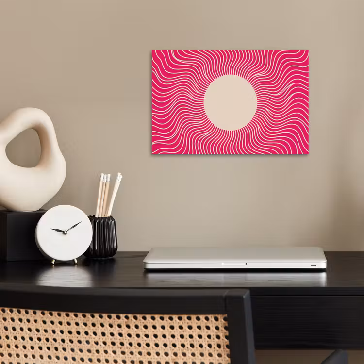 Poster - Abstract - Patroon - Roze — 2