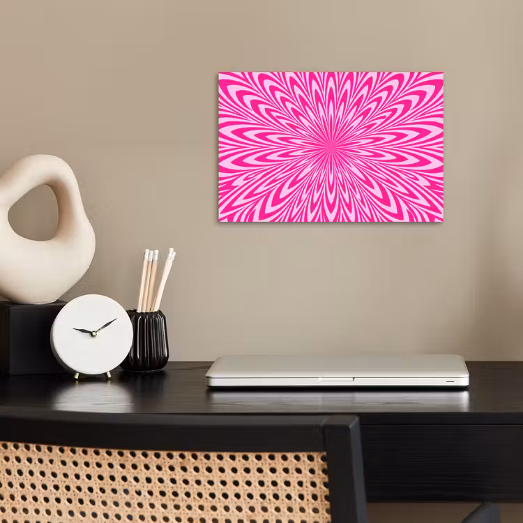 Poster - Patroon - Optisch - Roze — 2