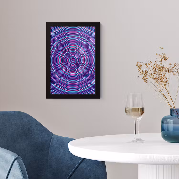 Poster met lijst - Abstract - Cirkels - Kleurrijk — 2