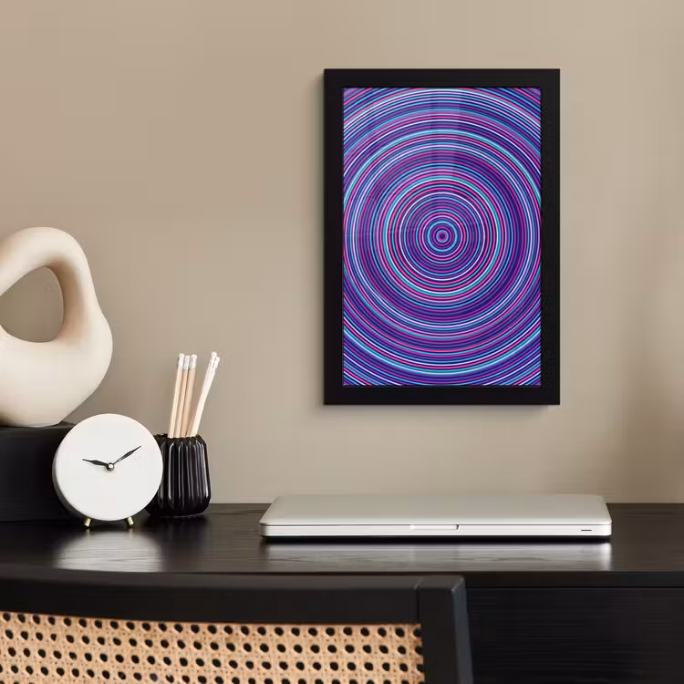 Poster met lijst - Abstract - Cirkels - Kleurrijk — 3
