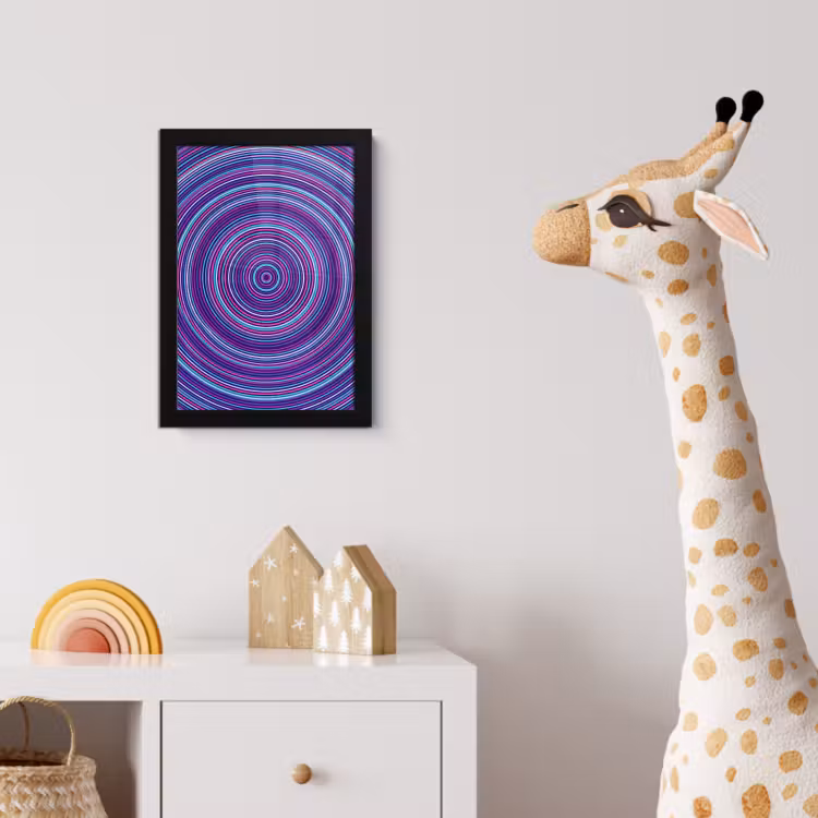 Poster met lijst - Abstract - Cirkels - Kleurrijk — 5