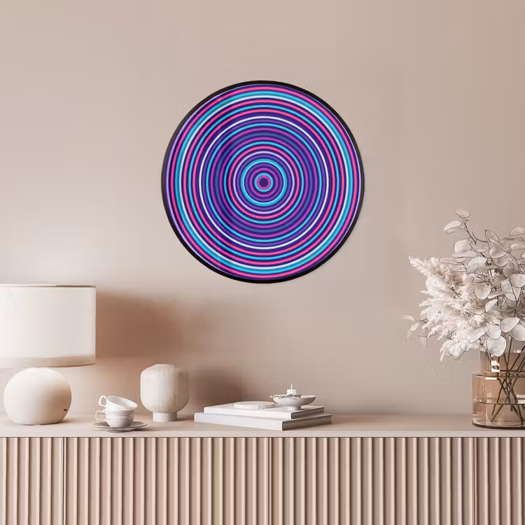 Ronde fotolijst - Abstract - Cirkels - Kleurrijk — 5