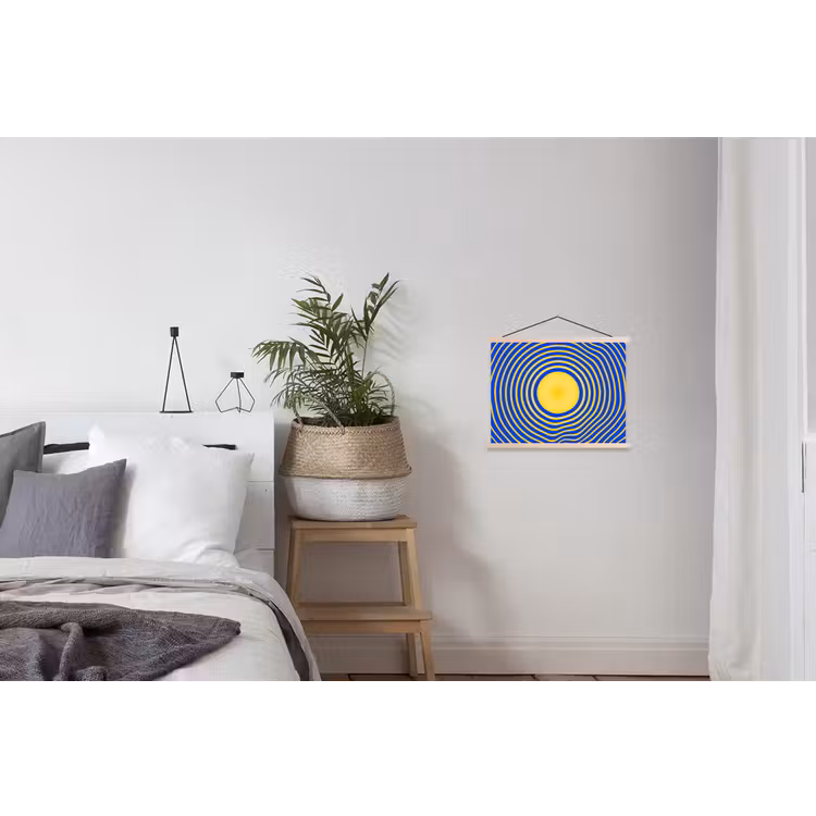 Schoolplaat - Abstract patroon - Blauw — 2