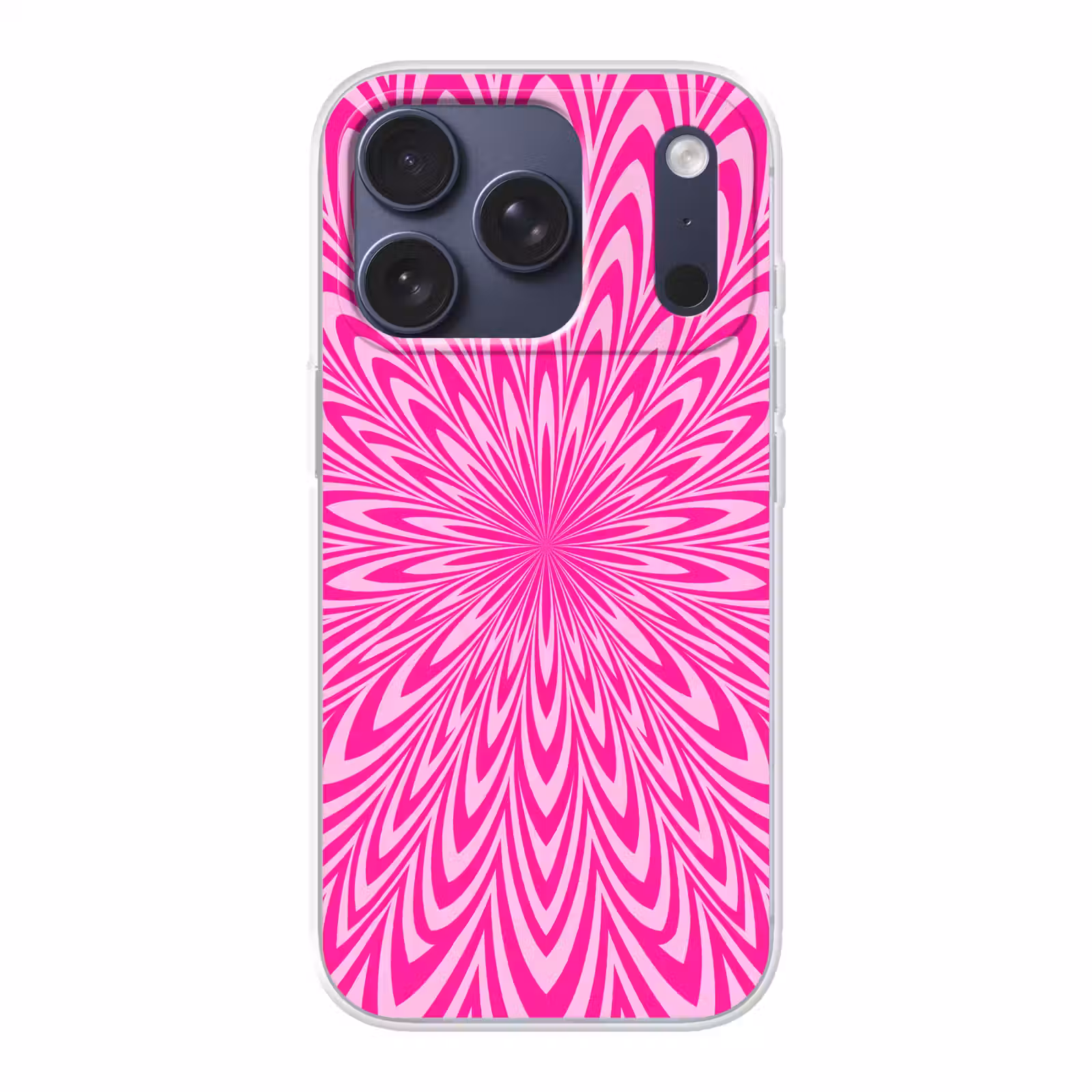Telefoonhoesje - Patroon - Optisch - Roze — 1
