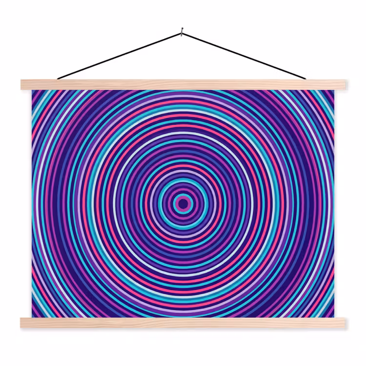 Schoolplaat - Abstract - Cirkels - Kleurrijk — 1