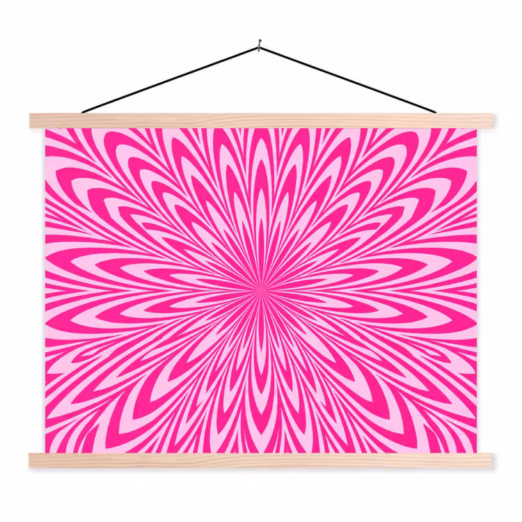 Schoolplaat - Patroon - Optisch - Roze — 1