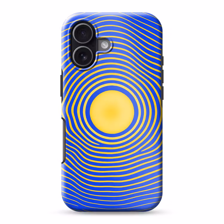 Telefoonhoesje Toughcase - Abstract patroon - Blauw — 1
