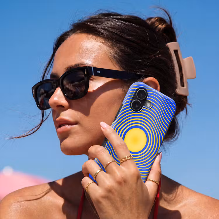 Telefoonhoesje Toughcase - Abstract patroon - Blauw — 6