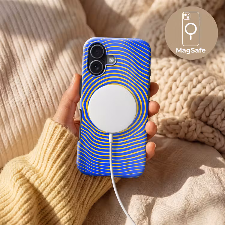 Telefoonhoesje Toughcase - Abstract patroon - Blauw — 8