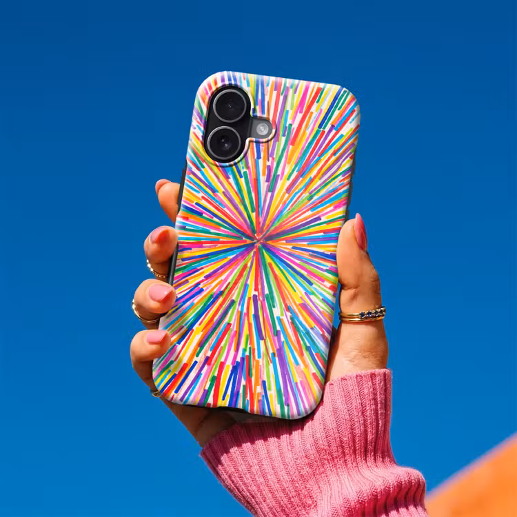 Telefoonhoesje Toughcase - Lijnen - Kleurrijk - Abstract — 2