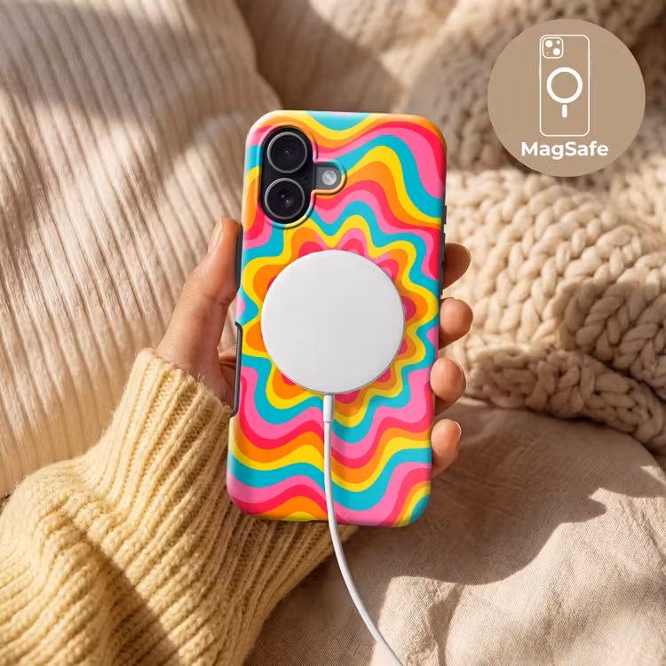 Telefoonhoesje Toughcase - Patroon - Golvend - Kleurrijk — 8
