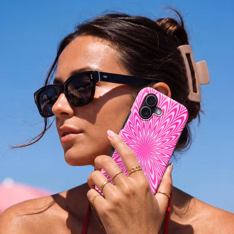 Telefoonhoesje Toughcase - Patroon - Optisch - Roze — 6