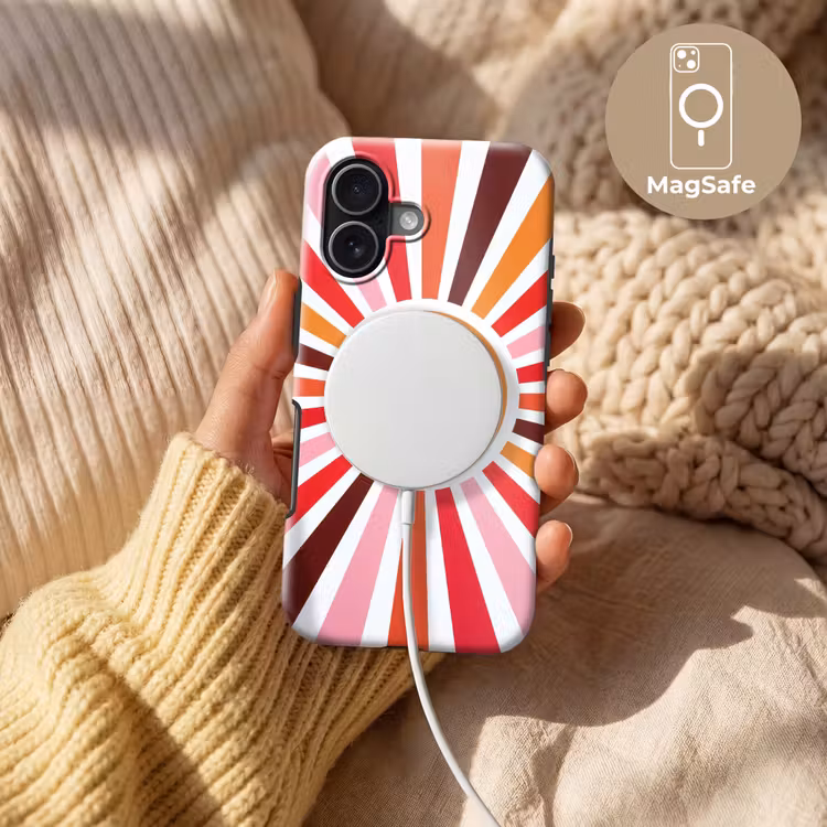 Telefoonhoesje Toughcase - Zon - Stralen - Abstract - Kleurrijk — 8
