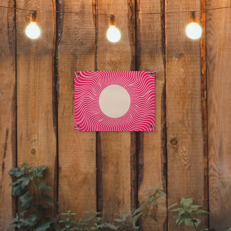 Tuinposter - Abstract - Patroon - Roze — 2