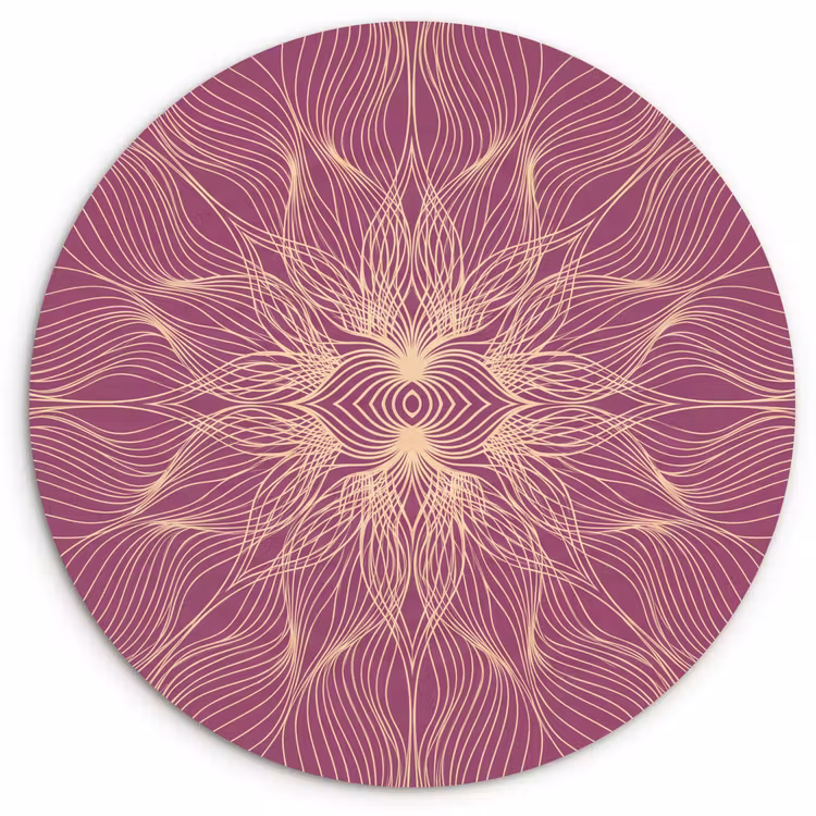 Muurcirkel glas - Lijnen - Patroon - Abstract — 1