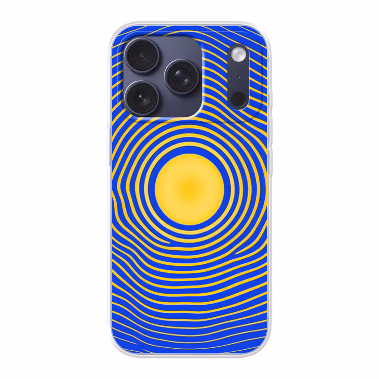 Telefoonhoesje - Abstract patroon - Blauw — 1