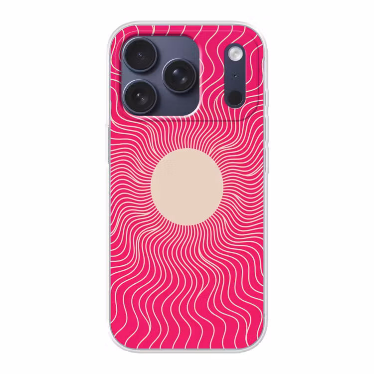 Telefoonhoesje - Abstract - Patroon - Roze — 1