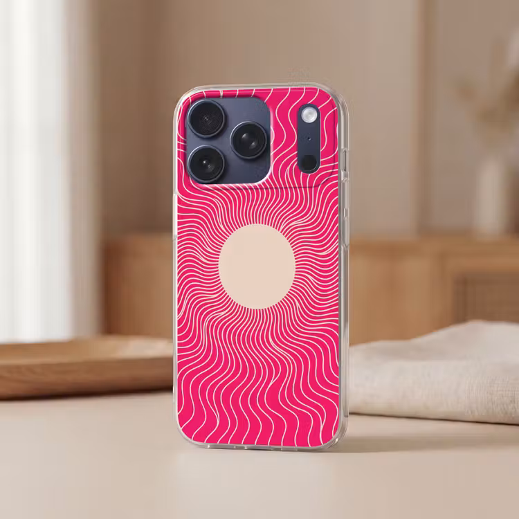 Telefoonhoesje - Abstract - Patroon - Roze — 3