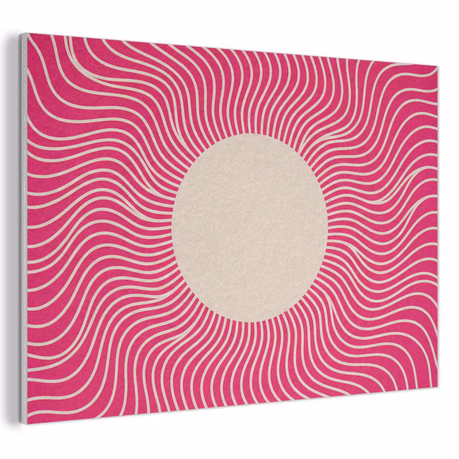 Akoestisch schilderij - Abstract - Patroon - Roze — 1