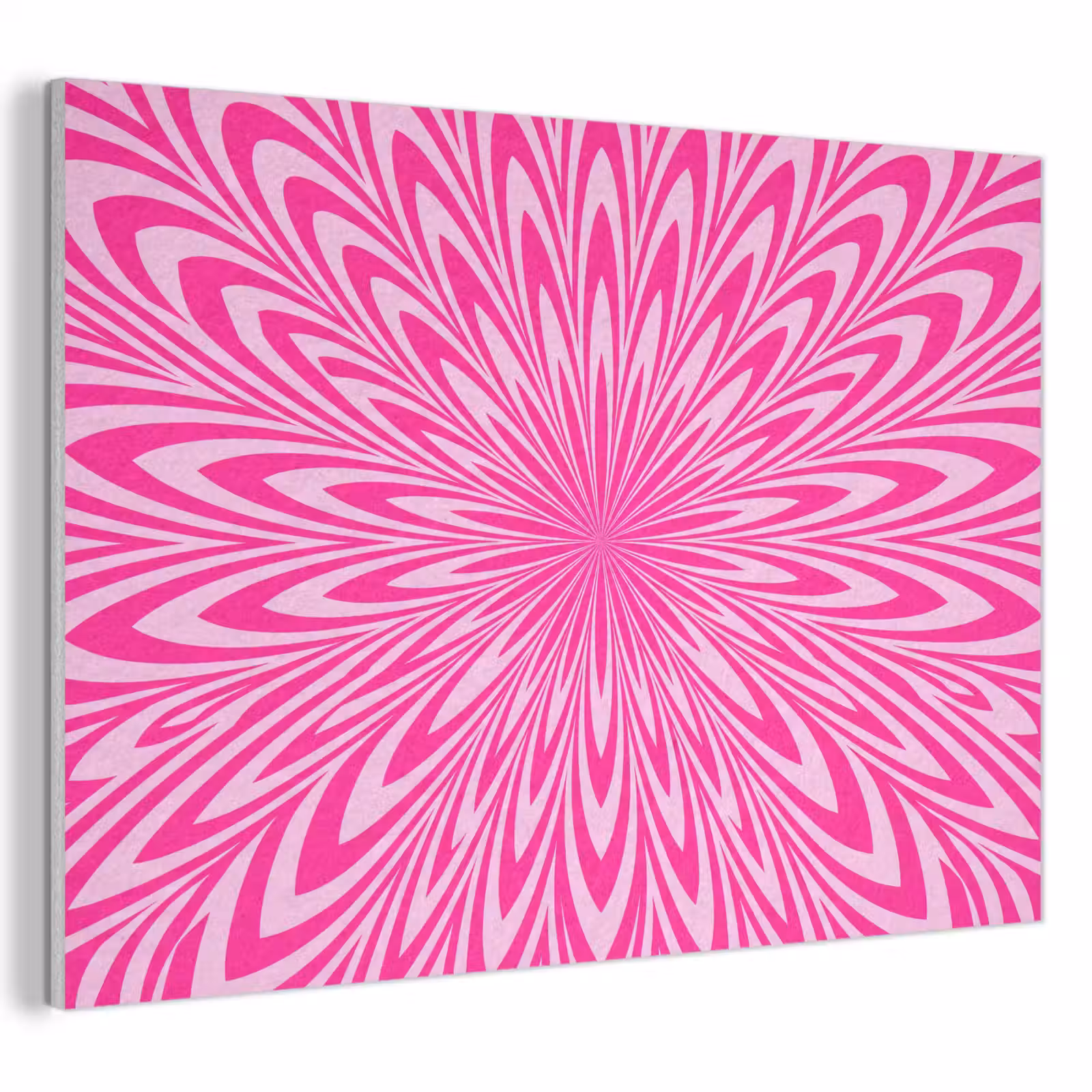 Akoestisch schilderij - Patroon - Optisch - Roze — 1