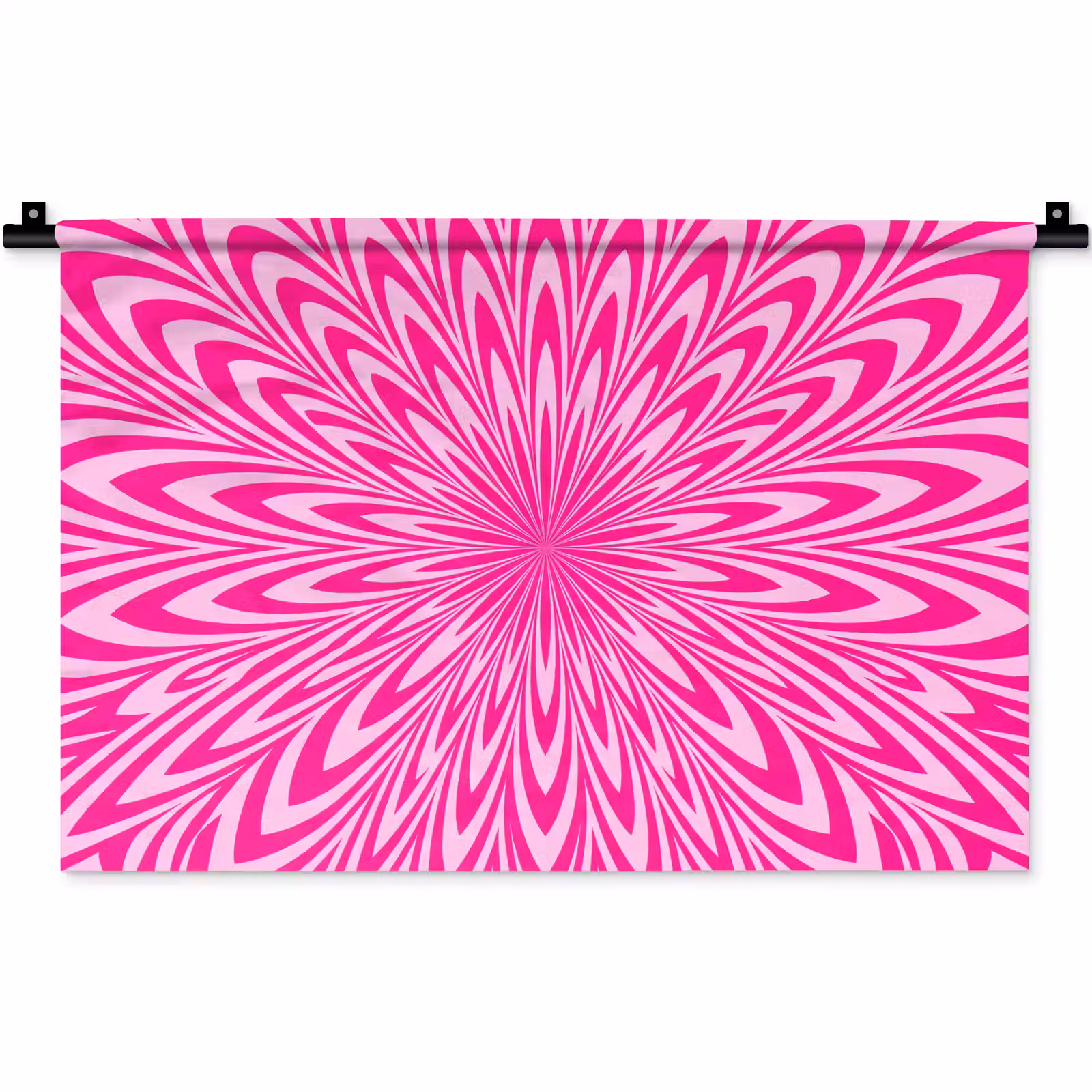 Wandkleed - Patroon - Optisch - Roze — 1